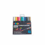 UNI POSCA PCF-350 Zestaw markerów pędzelkowych z farbą plakatową 10 kolorów