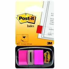 POST-IT® Zakładki indeksujące 25,4 x 43,26 mm 50 neonowych różowych karteczek