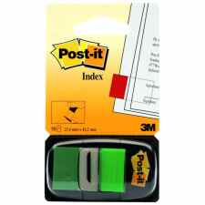 POST-IT® Zakładki indeksujące 25,4 x 43,26 mm 50 zielonych karteczek