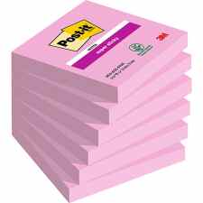 POST-IT® Super Sticky Karteczki samoprzylepne 76 x 76 mm 90 różowych karteczek