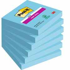 POST-IT® Super Sticky Karteczki samoprzylepne 76 x 76 mm 90 niebieskich karteczek