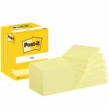 POST-IT® Karteczki samoprzylepne 102 x 76 mm żółte 12 opak.