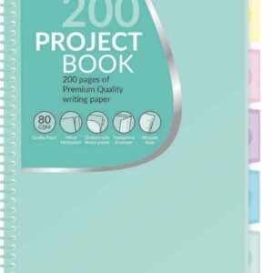 COOLPACK Project Book Kołobrulion w kratkę B5 200 kartek pastelowy zielony