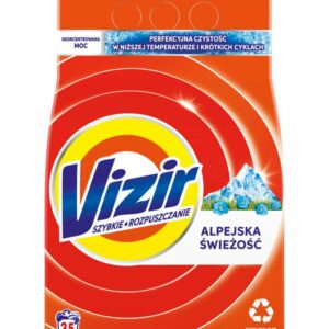VIZIR Alpine fresh Proszek do prania białego 1,925kg