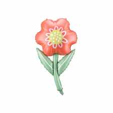 PARTY DECO Balon foliowy – Kwiatek 53 x 96 cm
